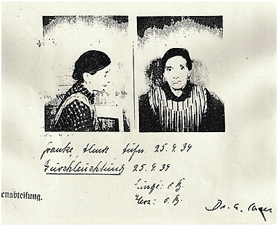 Opferbiografie: Alma Franke, Foto aus Patientenakte