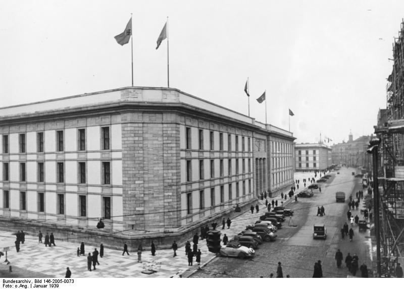 Historischer Ort: Neue Reichskanzlei, Foto der Neuen Reichskanzlei 1939