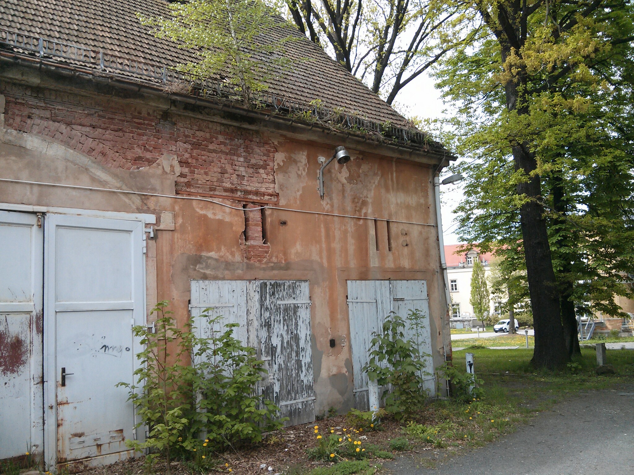 Historischer Ort:  Pirna-Sonnenstein, Foto der Garage