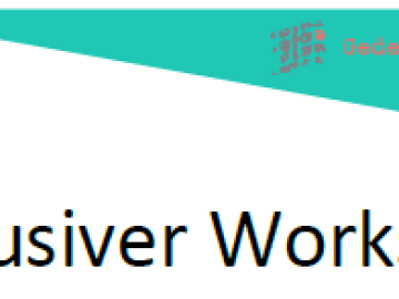 Screenshot einer Webseite mit den Worten Inklusiver Workshop auf weißem Hintergrund, darüber in grün das Logo des GedenkortT4