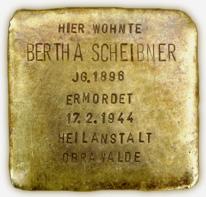 Historischer Ort: Stolperstein für Bertha Scheibner