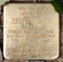 Historischer Ort: Stolperstein für Helmut Deutschmann