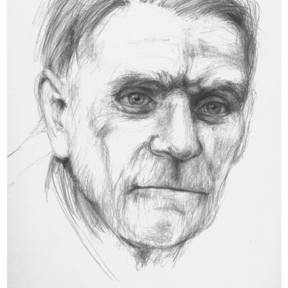 Opferbiografie: Franz Molch, Zeichnung Porträt